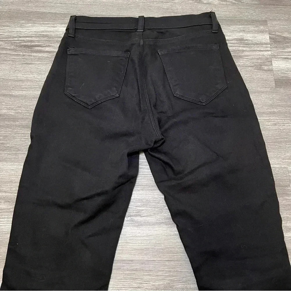 L'AGENCE Sada‎ Cropped High Rise Slim Jeans Black sz 24 Stretch Denim - Picture 8 of 10